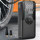 Compressor De Ar Portátil Recarregável 5 em 1 (Calibrador de Pneus, Bolas, Colchões, Lanterna e PowerBank)