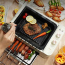 Grill Master Chef™ - Churrasqueira elétrica 3 em 1 (Espeto, Grelha e Forma)