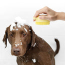 Escova Massageadora para Cães com Recipiente para Shampoo